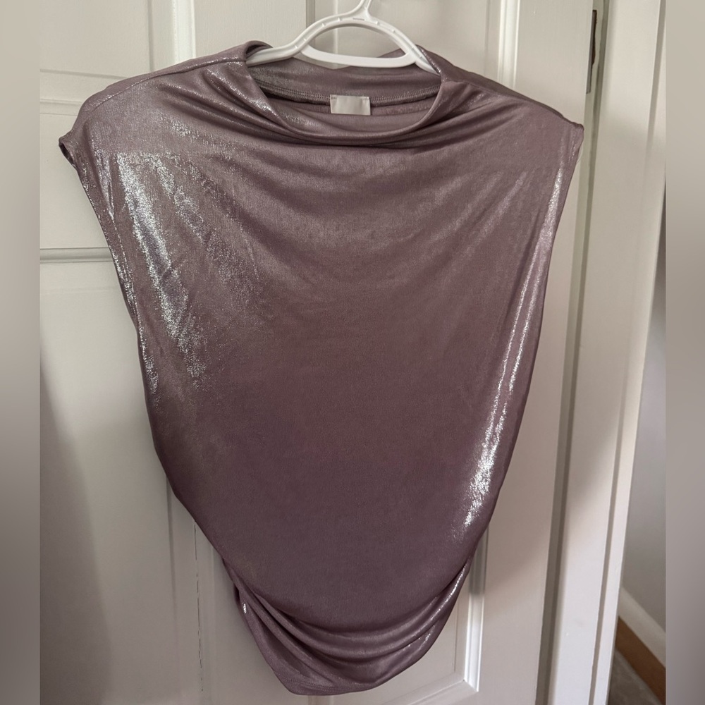 Maeve Shiny Purple Sleeveless Blouse - Picture 1 of 1